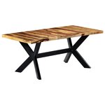 vidaXL Table à manger 180x90x75 cm Bois massif