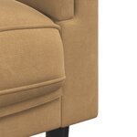 vidaXL Ensemble de canapés 2 Pièces avec coussins marron velours