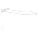 vidaXL Cadre de store rétractable électrique Blanc 3 5 x 2 5 m Acier
