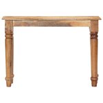 Vidaxl table console 110 x 35 x 77 cm bois de manguier massif