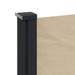 vidaXL Auvent latéral rétractable beige 117x300 cm