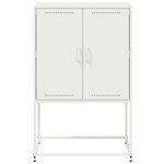 vidaXL Buffet haut blanc 68 5x38 5x107 cm acier