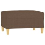 vidaXL Repose-pied Marron 70x55x41 cm Tissu