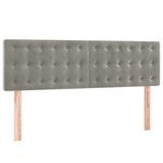 vidaXL Sommier à lattes de lit et matelas Gris clair 140x200cm Velours