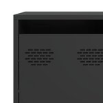 vidaXL Buffet noir 135x39x73 5 cm acier laminé à froid