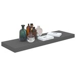 vidaXL Étagère murale flottante Gris brillant 80x23 5x3 8 cm MDF