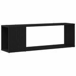 vidaXL Ensemble meuble TV Noir 100 x 24 x 63 cm Bois d'ingénierie