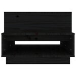 vidaXL Table basse Noir 80x55x40 5 cm Bois massif de pin