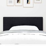 vidaXL Tête de lit LED avec bandes LED Noir 100 cm tissu