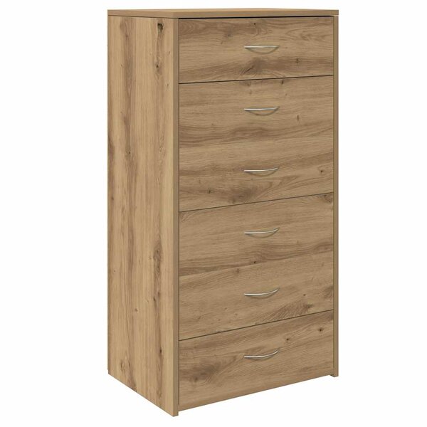 vidaXL Buffet avec 6 tiroirs chêne artisanal bois d'ingénierie