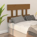 vidaXL Tête de lit Marron miel 93 5x3x81 cm Bois massif de pin