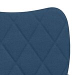 vidaXL Chaises à manger lot de 2 bleu tissu