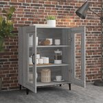 vidaXL Buffet sonoma gris 69 5x34x90 cm bois d'ingénierie