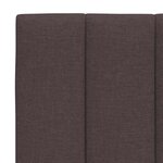 vidaXL Coussin de tête de lit Hanko marron foncé 180 cm tissu