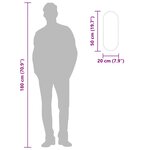 vidaXL Miroir mural Doré 50x20 cm Ovale