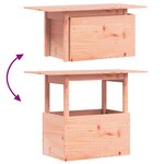 vidaXL Table de jardin 100x50x75 cm bois massif de douglas