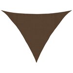 vidaXL Voile d'ombrage 160 g/m² Marron 3 5x3 5x4 9 m PEHD