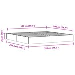 vidaXL Cadre de lit ottoman avec rangement Blanc 180 x 200 cm