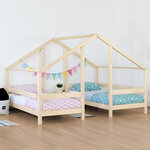 Lit cabane VILLY 2 places 90 x 200 blanc