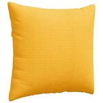 vidaXL Coussins de canapé 2 Pièces Jaune clair 50 x 50 cm