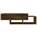 vidaXL Table basse Chêne fumé 105x55x32 cm Bois d'ingénierie