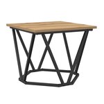 vidaXL Table basse 3 Pièces Chêne artisanal Bois d'ingénierie et acier