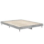 vidaXL Cadre de lit sans matelas gris béton 140x190 cm