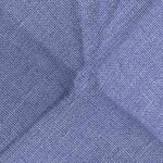 vidaXL Coussins de siège 4 Pièces Bleu denim 40 x 40 x 12 cm tissu