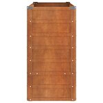 vidaXL Lit surélevé de jardin rouillé 100x40x77 cm acier corten