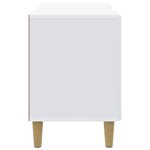 vidaXL Meuble TV Blanc 102 x 34 5 x 50 cm Bois d'ingénierie