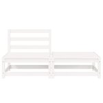 vidaXL Salon de jardin 2 Pièces blanc bois de pin massif
