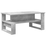 vidaXL Table basse Gris béton 90 x 50 x 40 cm Bois d'ingénierie