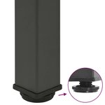 vidaXL Pieds de table de bar 4 pièces Anthracite 100-102 cm Acier