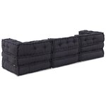 vidaXL Unité de canapé modulaire 3 Pièces Anthracite Tissu