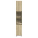 vidaXL Ensemble de meubles de salle de bain 3 Pièces chêne sonoma