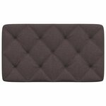 vidaXL Coussin de tête de lit marron foncé 80 cm tissu