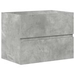 vidaXL Ensemble de meubles de salle de bain 2 Pièces gris béton