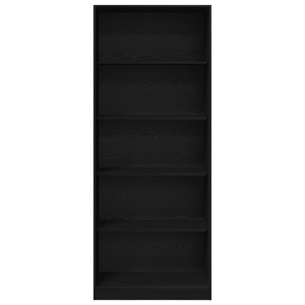 vidaXL Armoire Chêne Noir 80 x 50 x 200 cm - Bois Solide