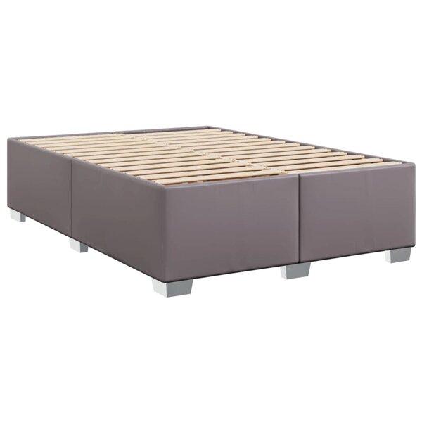 vidaXL Cadre de lit sans matelas gris 140x190 cm similicuir