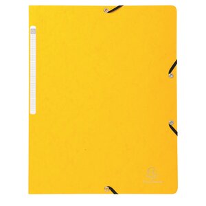 Exacompta : chemise élastique sans rabat a4 - fabriquée en france - jaune