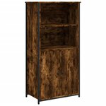 vidaXL Buffet haut chêne fumé 62x36x121 5 cm bois d'ingénierie