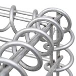 vidaXL Mur en gabion avec couvercles Acier galvanisé 300x30x200 cm