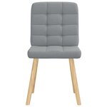 vidaXL Chaises à manger lot de 2 gris clair tissu