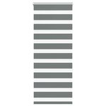 vidaXL Store zèbre gris foncé largeur du tissu 55 9 cm polyester