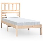 vidaXL Cadre de lit 90x190 cm simple bois massif de pin