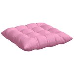 vidaXL Coussins de siège 2 Pièces Rose 40 x 40 x 6 cm tissu