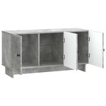 vidaXL Meuble TV 99 x 34 5 x 50 cm Gris béton Bois d'ingénierie