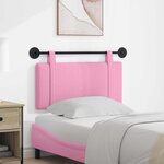 vidaXL Tête de lit suspendue Rose Tissu