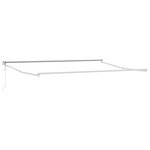 vidaXL Auvent Rétractable Vert et blanc 500 × 300 cm