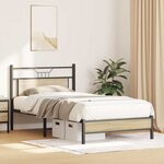 vidaXL Cadre de lit sans matelas chêne sonoma 100x190 cm
